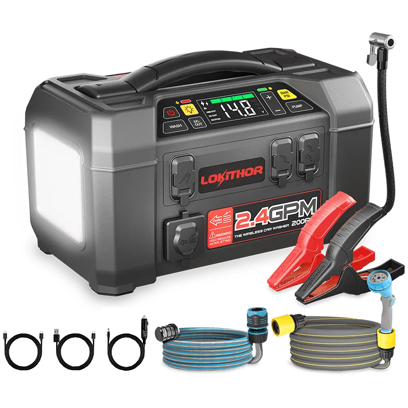 AW401 – LOKITHOR Battery Jump Starter, Provide Auxiliary Power To Start 8.5 Liter Gasoline/6.5 Liter Diesel Engines 7...